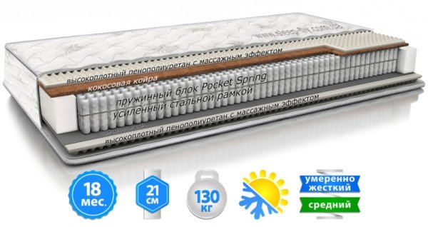 Матрац Sleep&Fly SF Daily 2in1 / Дейлі 2 в 1 120х190