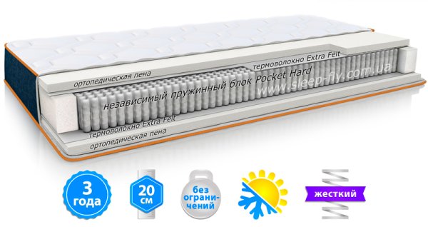 Матрац INDIGO / ІНДИГО 140х200 см