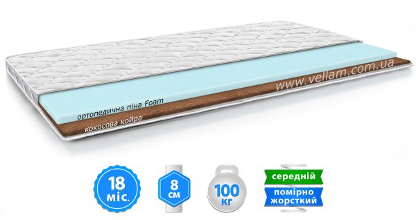 MMTech ТОПЕР - КОКОС 90х190