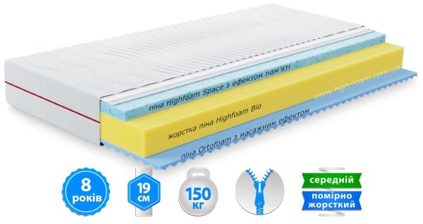 Матрац AURUM SPACE AIR / АУРУМ СПЕЙС ЕЙР 90x190