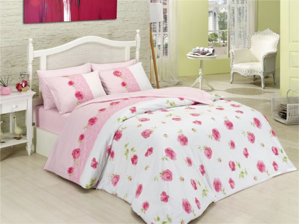 Постільна білизна Eleonore v1 Pembe 200x220