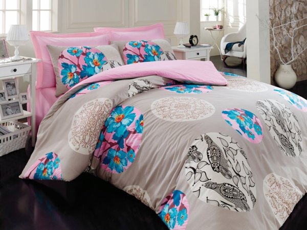 Постільна білизна Cotton Box MARIA PEMBE 200х220