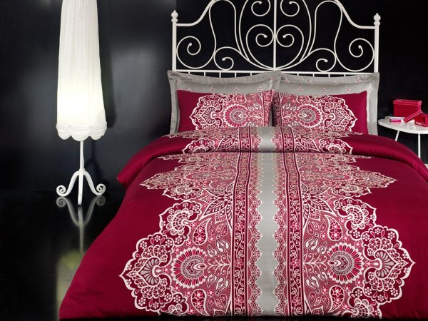 Постельное белье Cotton Box Melek Bordo 160х220